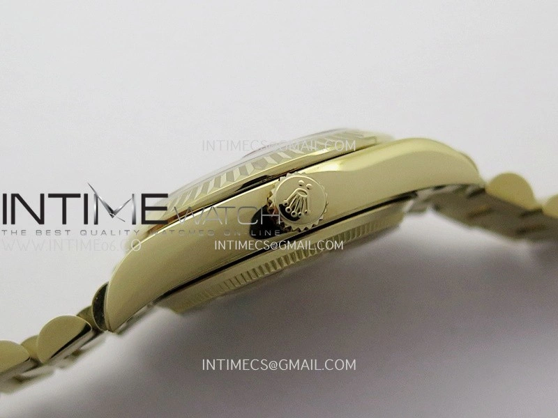DateJust 31mm YG GMF Best Edition Red Ombre Dial On YG President Bracelet A2824