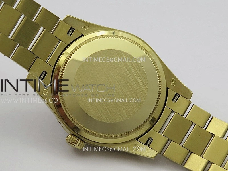 DateJust 31mm YG GMF Best Edition Red Ombre Dial On YG President Bracelet A2824