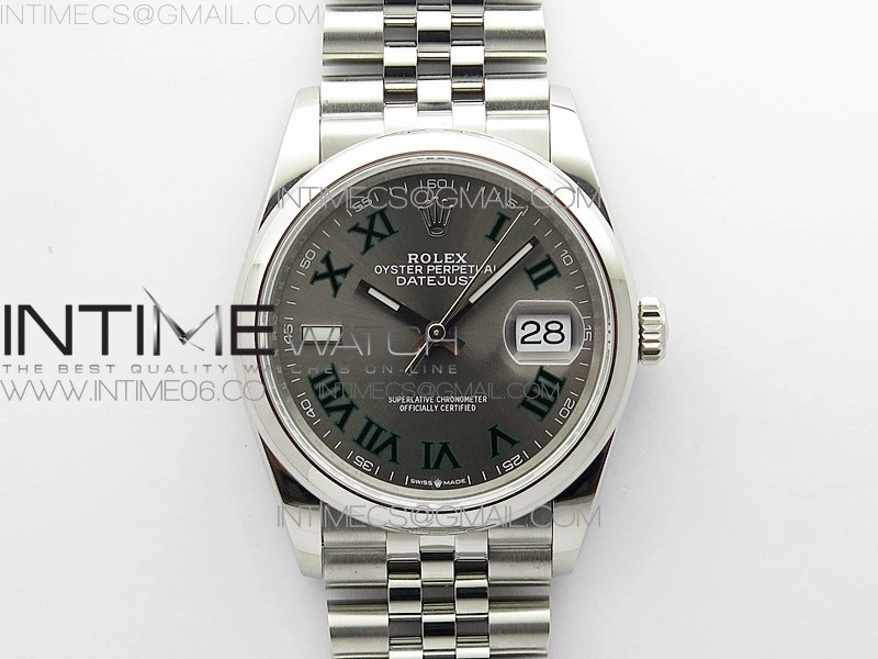 DateJust 36 SS 126200 BP 1:1 Best Edition Gray Dial on Jubilee Bracelet