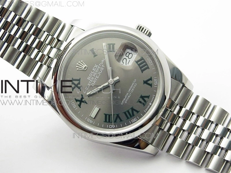 DateJust 36 SS 126200 BP 1:1 Best Edition Gray Dial on Jubilee Bracelet