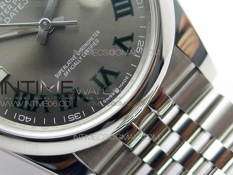 DateJust 36 SS 126200 BP 1:1 Best Edition Gray Dial on Jubilee Bracelet