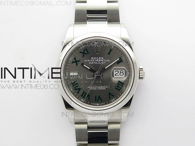 DateJust 36 SS 126200 BP 1:1 Best Edition Gray Dial on Oyster Bracelet