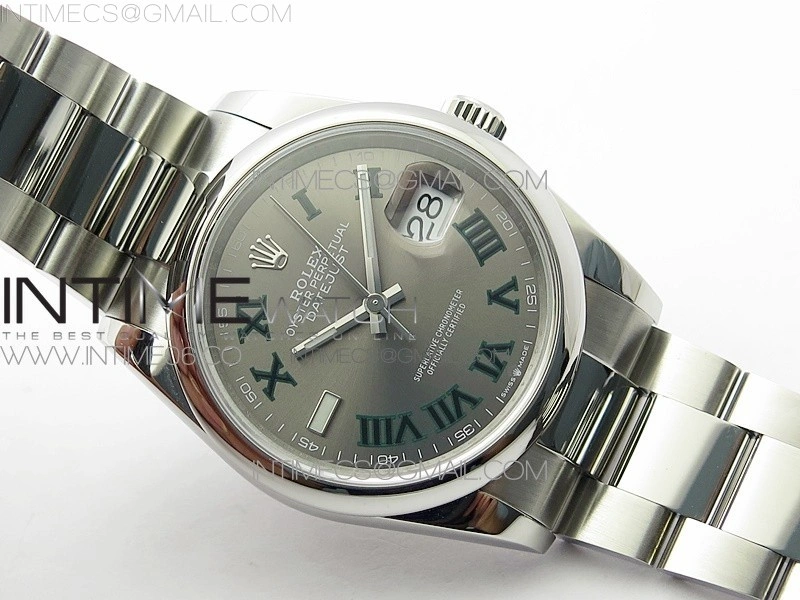 DateJust 36 SS 126200 BP 1:1 Best Edition Gray Dial on Oyster Bracelet