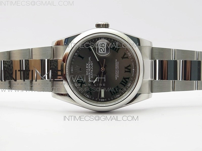 DateJust 36 SS 126200 BP 1:1 Best Edition Gray Dial on Oyster Bracelet