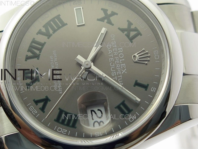 DateJust 36 SS 126200 BP 1:1 Best Edition Gray Dial on Oyster Bracelet
