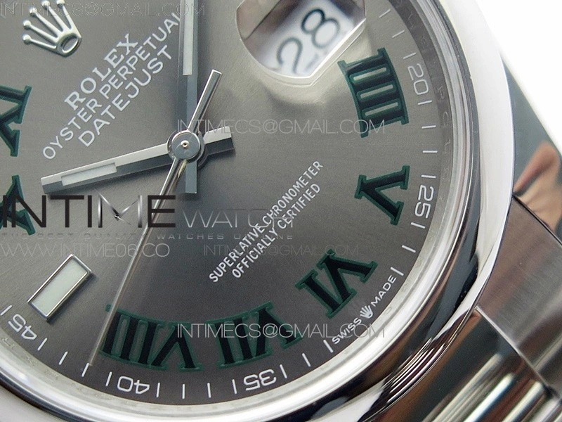DateJust 36 SS 126200 BP 1:1 Best Edition Gray Dial on Oyster Bracelet
