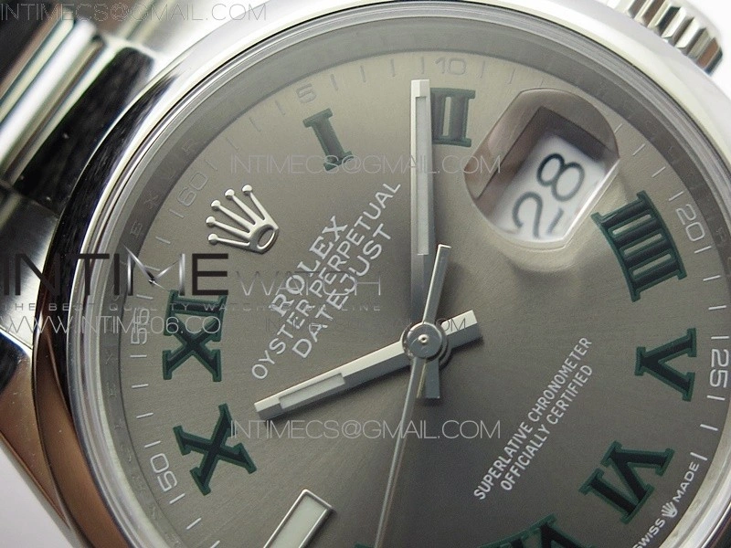 DateJust 36 SS 126200 BP 1:1 Best Edition Gray Dial on Oyster Bracelet