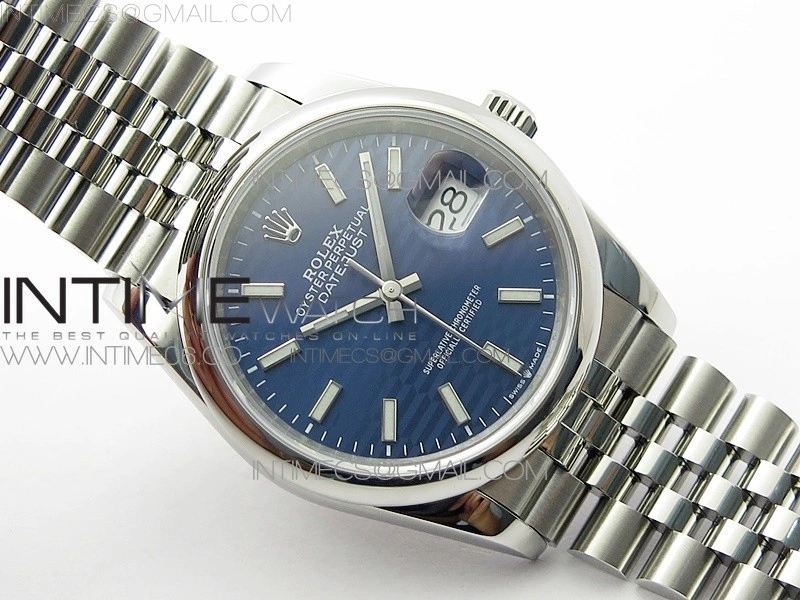 DateJust 36 SS 126200 BP 1:1 Best Edition New Blue Dial on Jubilee Bracelet