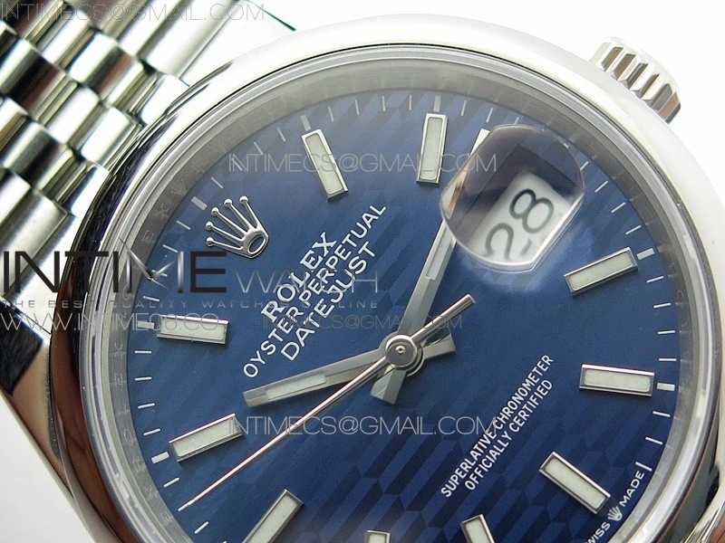 DateJust 36 SS 126200 BP 1:1 Best Edition New Blue Dial on Jubilee Bracelet