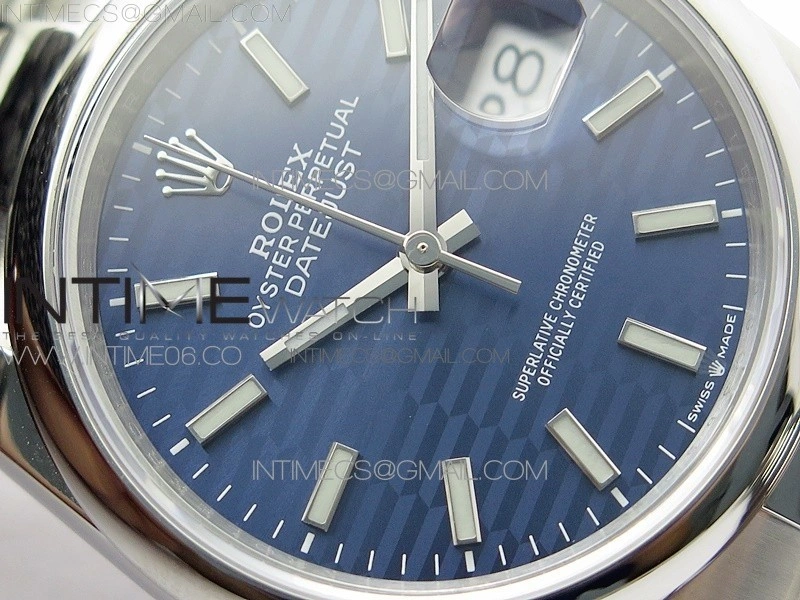 DateJust 36 SS 126200 BP 1:1 Best Edition New Blue Dial on Oyster Bracelet