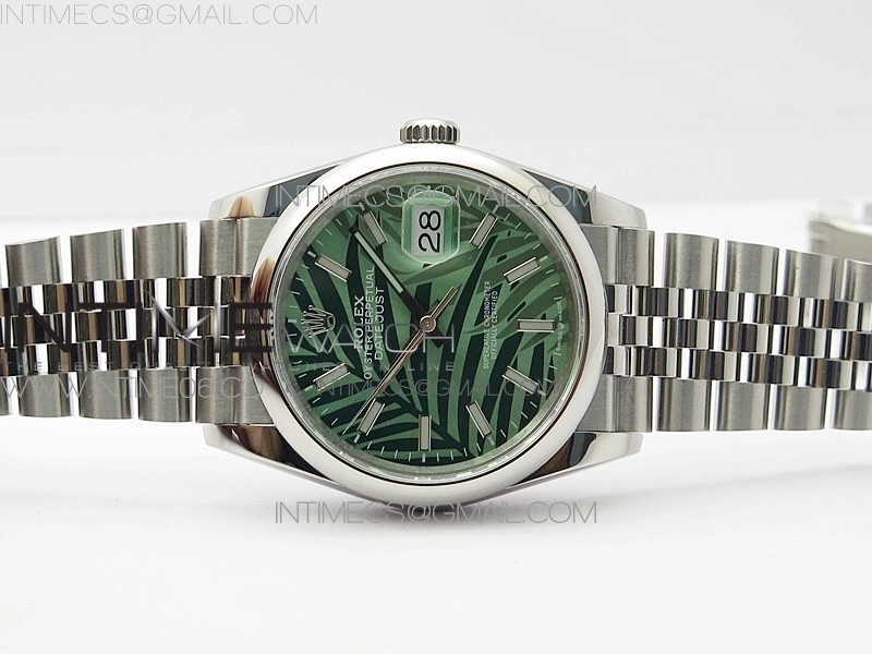 DateJust 36 SS 126200 BP 1:1 Best Edition New Green Dial on Jubilee Bracelet