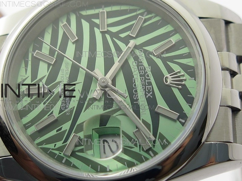 DateJust 36 SS 126200 BP 1:1 Best Edition New Green Dial on Jubilee Bracelet