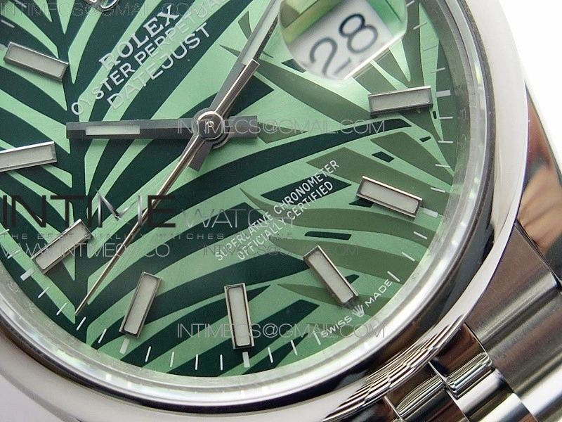 DateJust 36 SS 126200 BP 1:1 Best Edition New Green Dial on Jubilee Bracelet