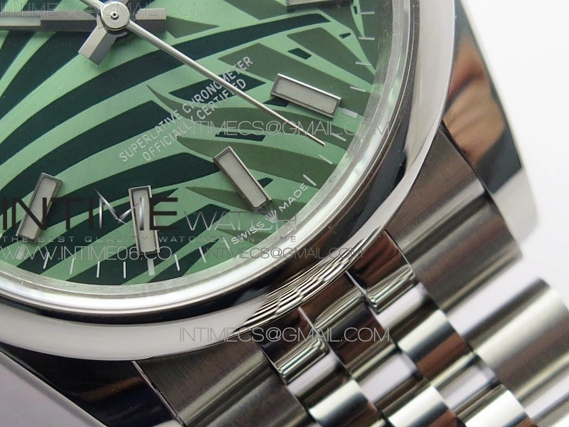 DateJust 36 SS 126200 BP 1:1 Best Edition New Green Dial on Jubilee Bracelet
