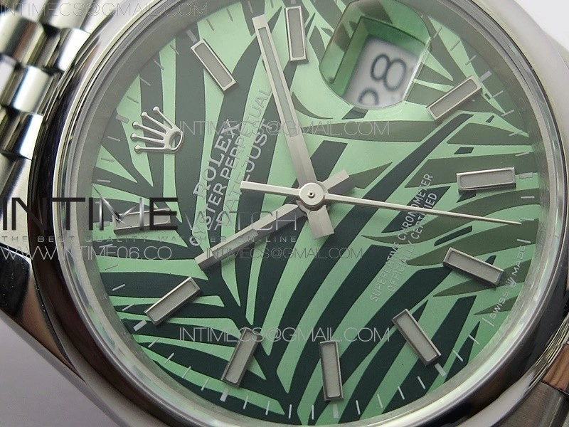 DateJust 36 SS 126200 BP 1:1 Best Edition New Green Dial on Jubilee Bracelet