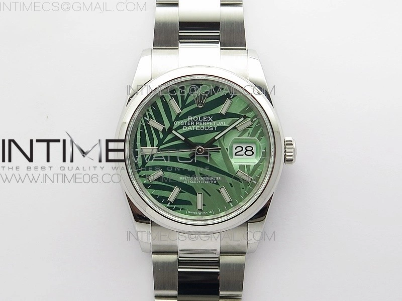 DateJust 36 SS 126200 BP 1:1 Best Edition New Green Dial on Oyster Bracelet