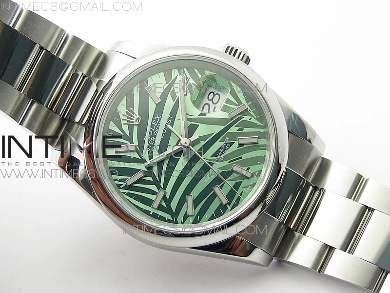 DateJust 36 SS 126200 BP 1:1 Best Edition New Green Dial on Oyster Bracelet