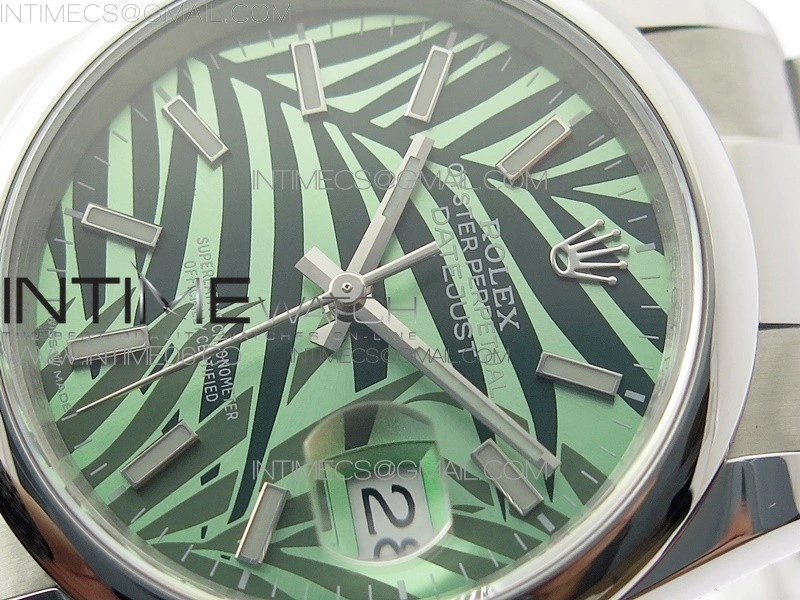 DateJust 36 SS 126200 BP 1:1 Best Edition New Green Dial on Oyster Bracelet