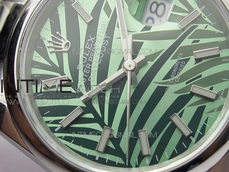 DateJust 36 SS 126200 BP 1:1 Best Edition New Green Dial on Oyster Bracelet