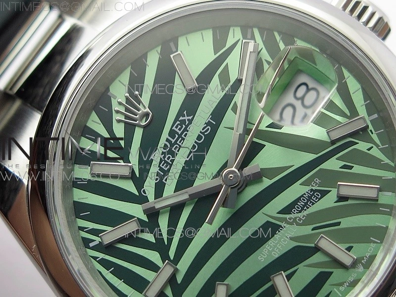 DateJust 36 SS 126200 BP 1:1 Best Edition New Green Dial on Oyster Bracelet