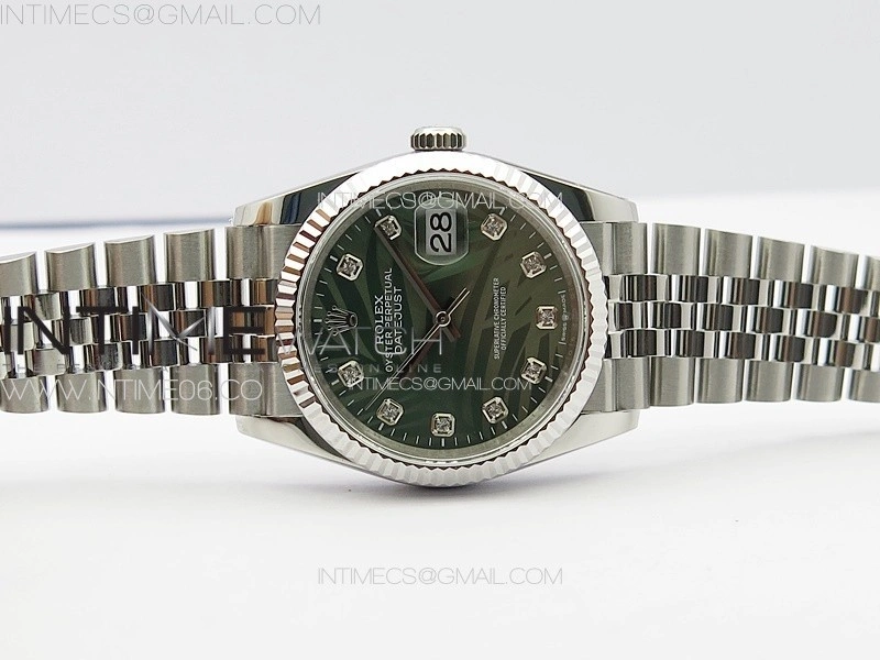 DateJust 36 SS 126233 JDF 1:1 Best Edition New Green Dial on Jubilee SS Bracelet