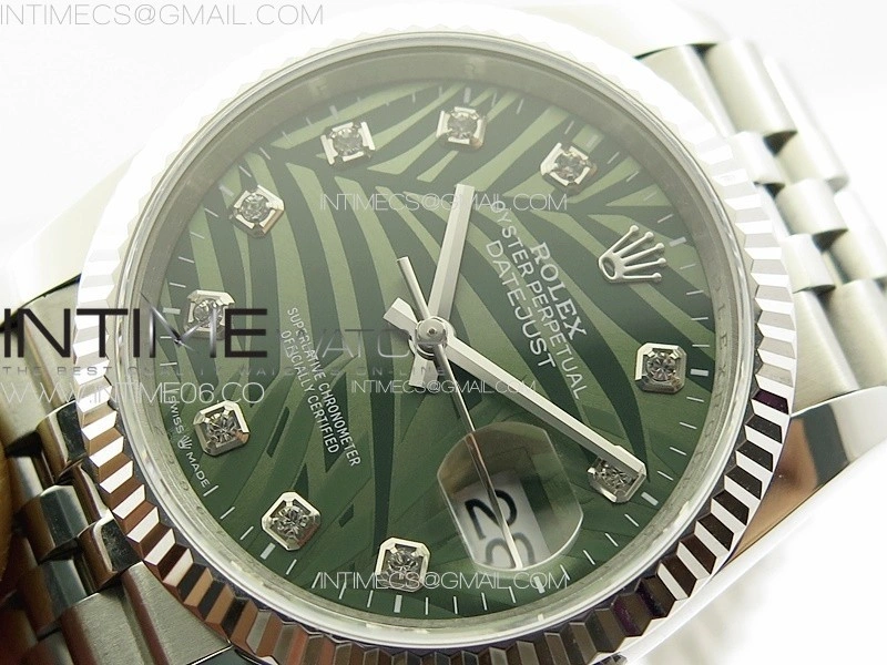 DateJust 36 SS 126233 JDF 1:1 Best Edition New Green Dial on Jubilee SS Bracelet