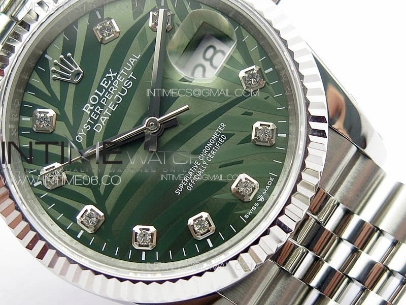 DateJust 36 SS 126233 JDF 1:1 Best Edition New Green Dial on Jubilee SS Bracelet