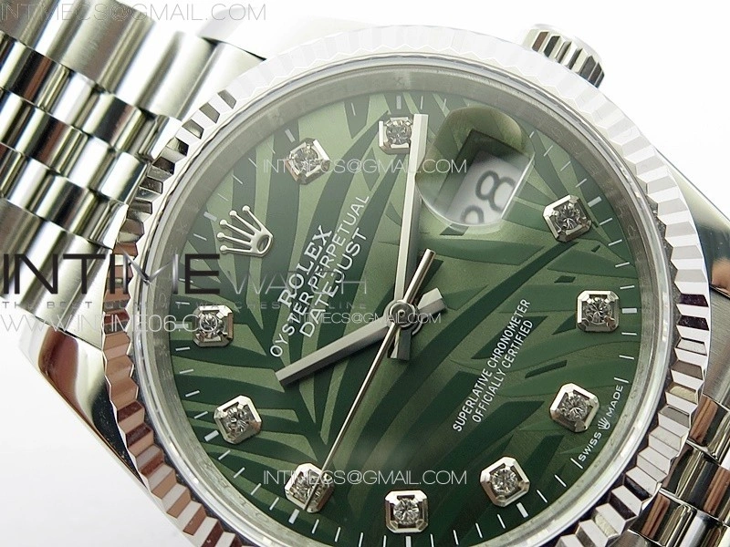 DateJust 36 SS 126233 JDF 1:1 Best Edition New Green Dial on Jubilee SS Bracelet