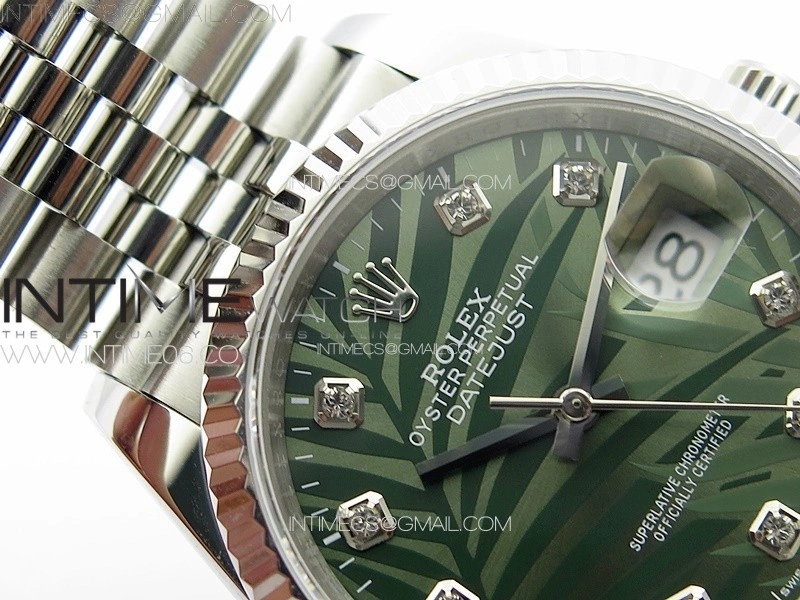 DateJust 36 SS 126233 JDF 1:1 Best Edition New Green Dial on Jubilee SS Bracelet