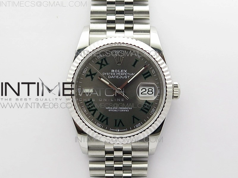 DateJust 36 SS 126234 BP 1:1 Best Edition Gray Dial on Jubilee Bracelet