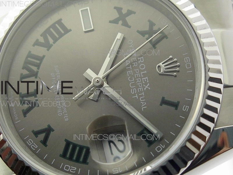 DateJust 36 SS 126234 BP 1:1 Best Edition Gray Dial on Oyster Bracelet
