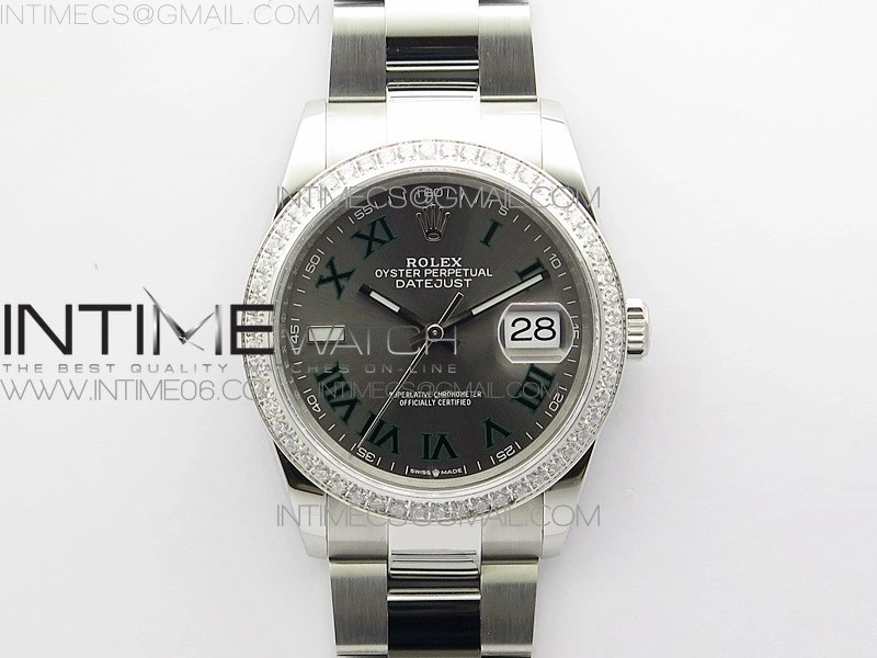 DateJust 36 SS 126234 BP 1:1 Best Edition Gray Dial on Oyster Bracelet