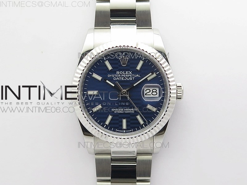 DateJust 36 SS 126234 BP 1:1 Best Edition New Blue Dial on Oyster Bracelet