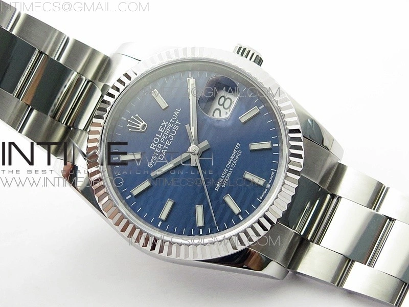 DateJust 36 SS 126234 BP 1:1 Best Edition New Blue Dial on Oyster Bracelet