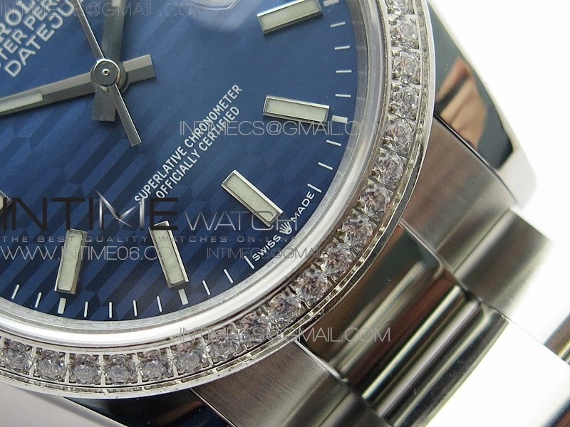 DateJust 36 SS 126234 BP 1:1 Best Edition New Blue Dial on Oyster Bracelet