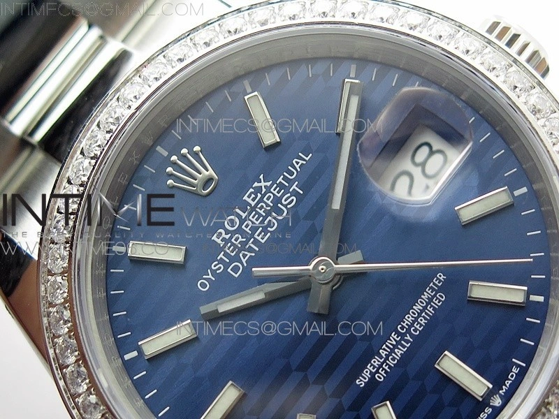 DateJust 36 SS 126234 BP 1:1 Best Edition New Blue Dial on Oyster Bracelet