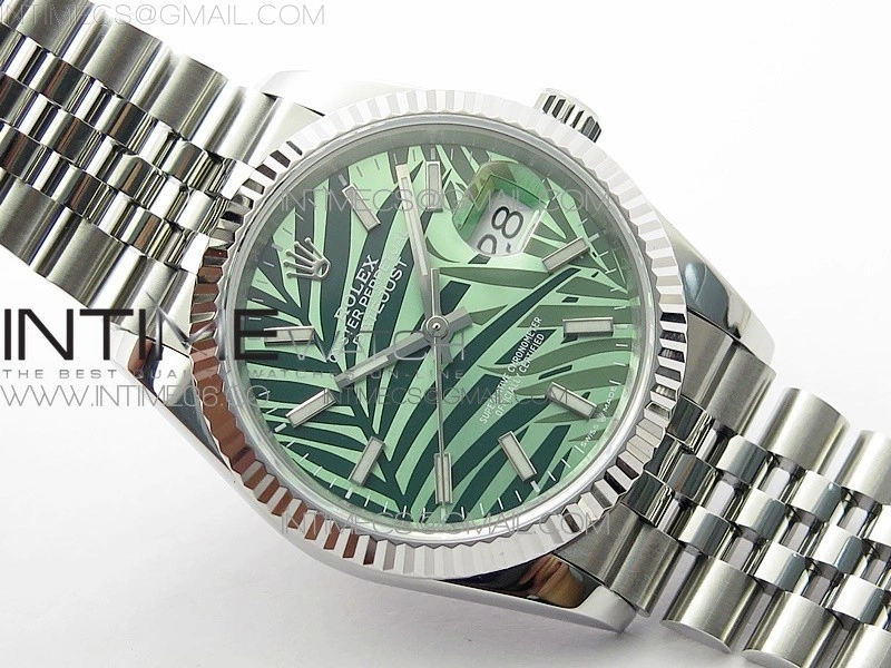 DateJust 36 SS 126234 BP 1:1 Best Edition New Green Dial on Jubilee Bracelet