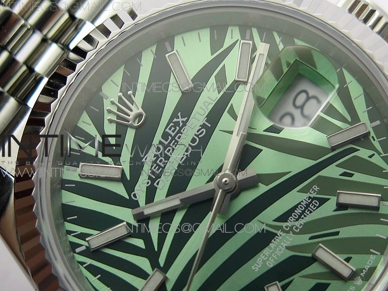 DateJust 36 SS 126234 BP 1:1 Best Edition New Green Dial on Jubilee Bracelet