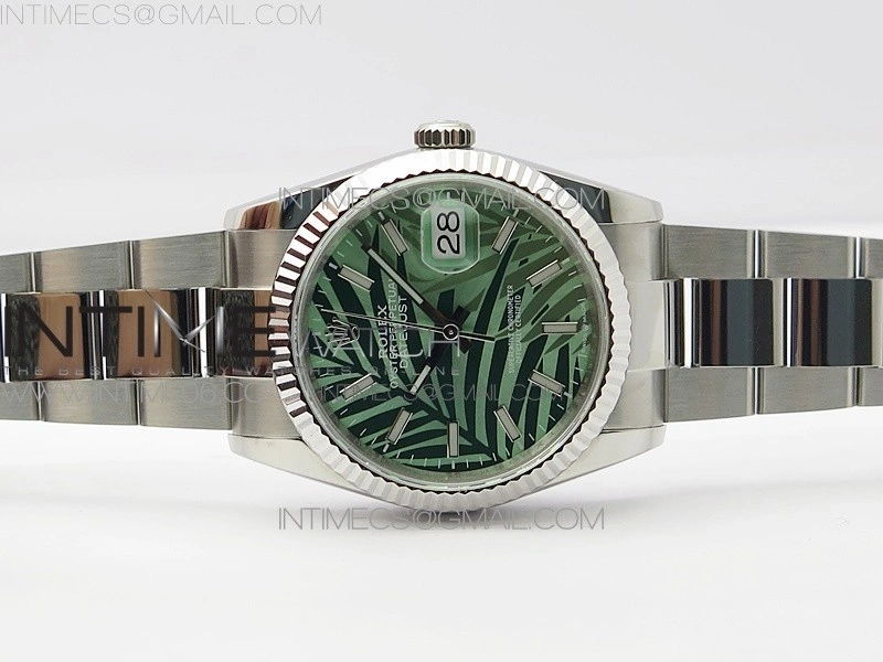 DateJust 36 SS 126234 BP 1:1 Best Edition New Green Dial on Oyster Bracelet