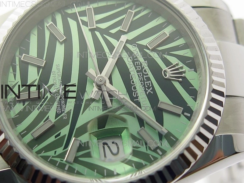 DateJust 36 SS 126234 BP 1:1 Best Edition New Green Dial on Oyster Bracelet