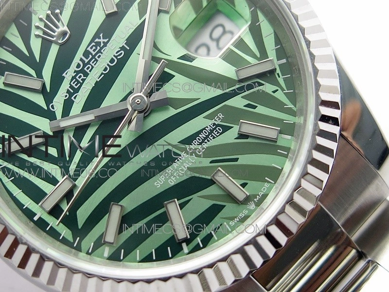 DateJust 36 SS 126234 BP 1:1 Best Edition New Green Dial on Oyster Bracelet