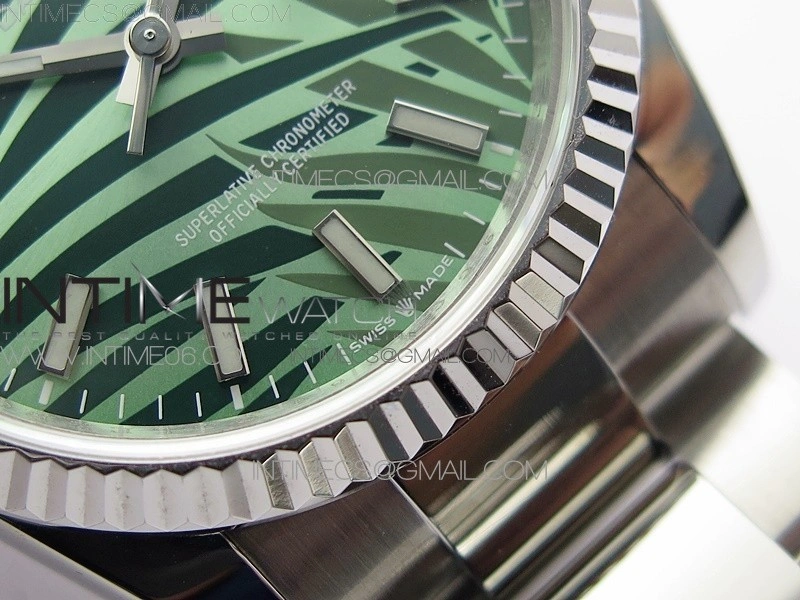 DateJust 36 SS 126234 BP 1:1 Best Edition New Green Dial on Oyster Bracelet