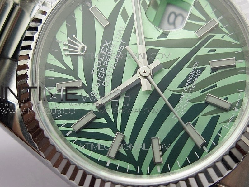 DateJust 36 SS 126234 BP 1:1 Best Edition New Green Dial on Oyster Bracelet
