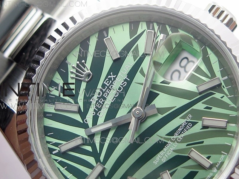 DateJust 36 SS 126234 BP 1:1 Best Edition New Green Dial on Oyster Bracelet