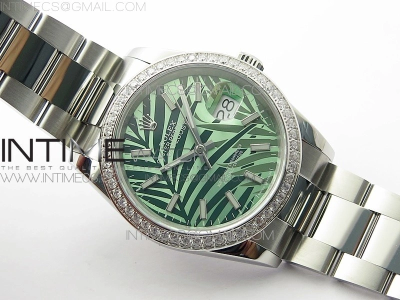 DateJust 36 SS 126234 BP 1:1 Best Edition New Green Dial on Oyster Bracelet