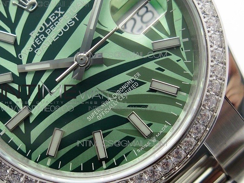 DateJust 36 SS 126234 BP 1:1 Best Edition New Green Dial on Oyster Bracelet