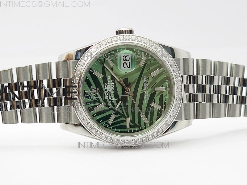 DateJust 36 SS 126284 BP 1:1 Best Edition New Green Dial on Jubilee Bracelet