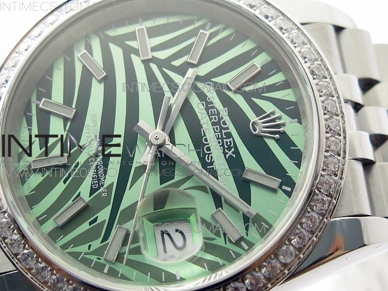 DateJust 36 SS 126284 BP 1:1 Best Edition New Green Dial on Jubilee Bracelet