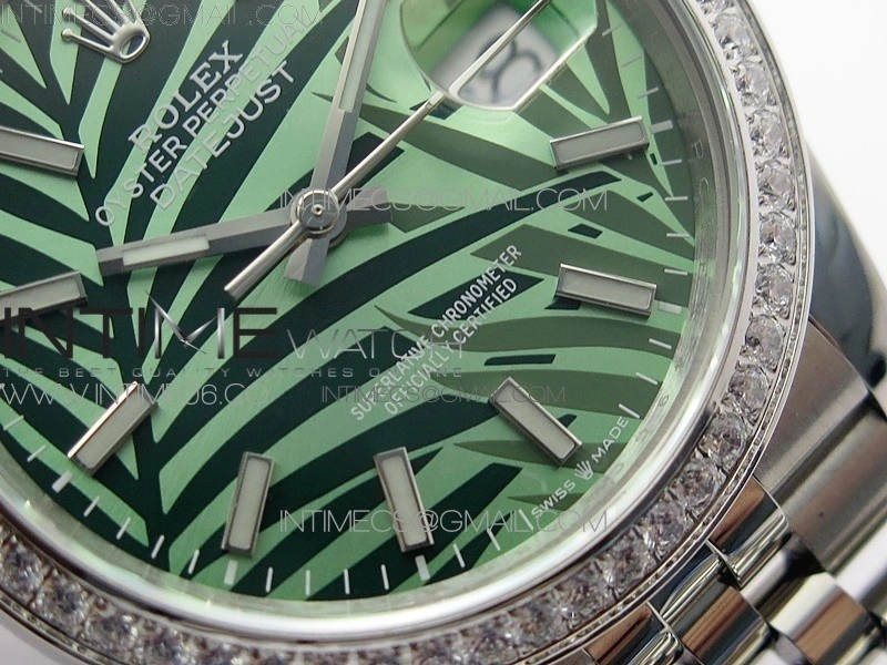DateJust 36 SS 126284 BP 1:1 Best Edition New Green Dial on Jubilee Bracelet