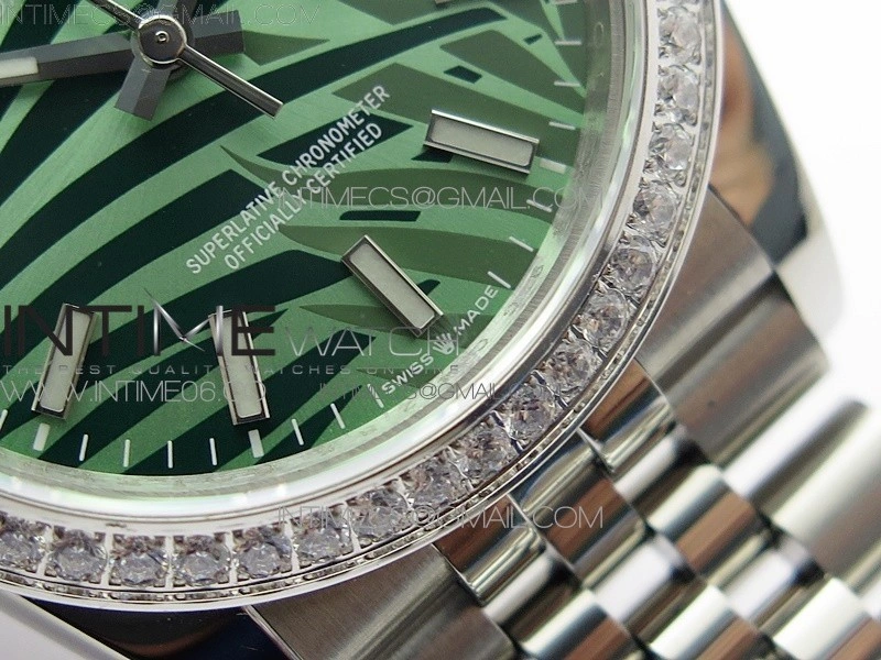 DateJust 36 SS 126284 BP 1:1 Best Edition New Green Dial on Jubilee Bracelet